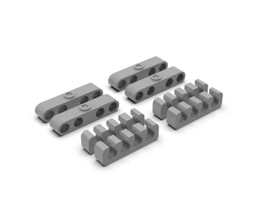 1:25 Closed and open style V8 Spark plug wire loom organizer set