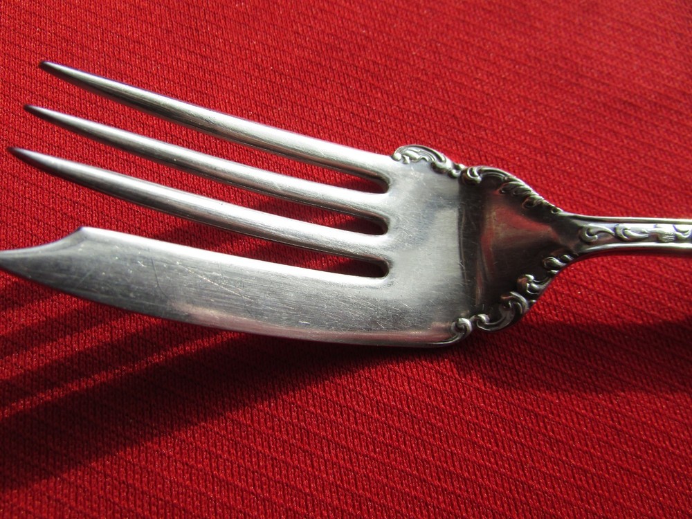 1900 Webster aka Warren Pattern Fish Serving Fork By S & G Rogers Silver Plate