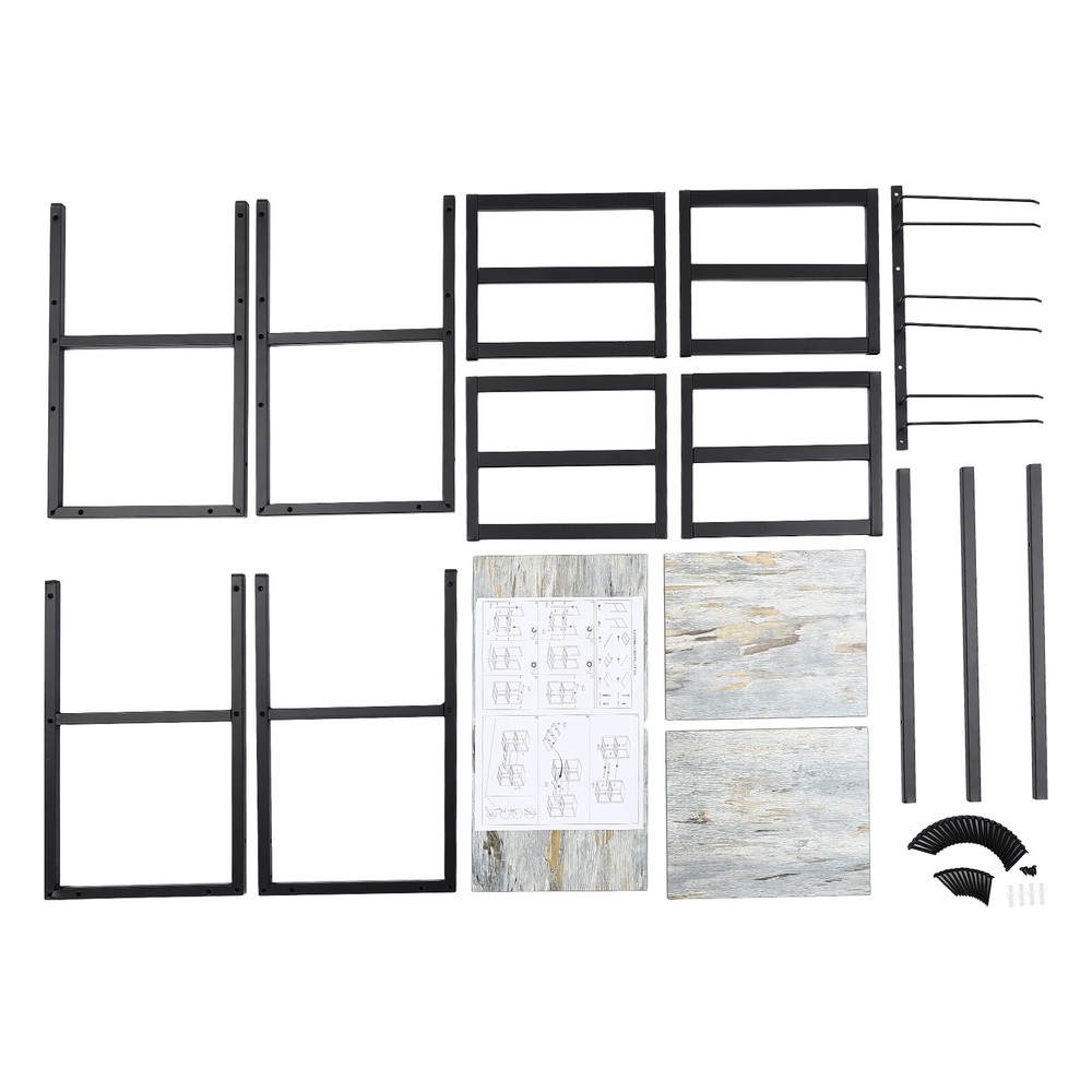3-tiers Wine Rack Wall Mounted Wine Storage Display Rack 33-44 lbs Space Saving