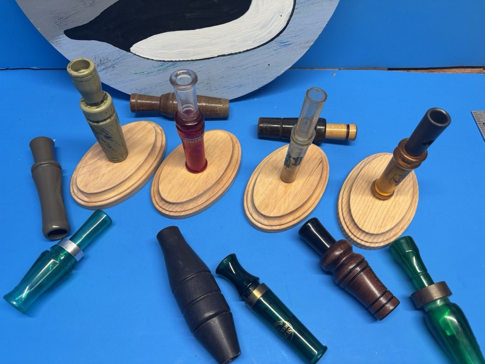 4 - Ovals Style Game/ Duck Call Stands D14