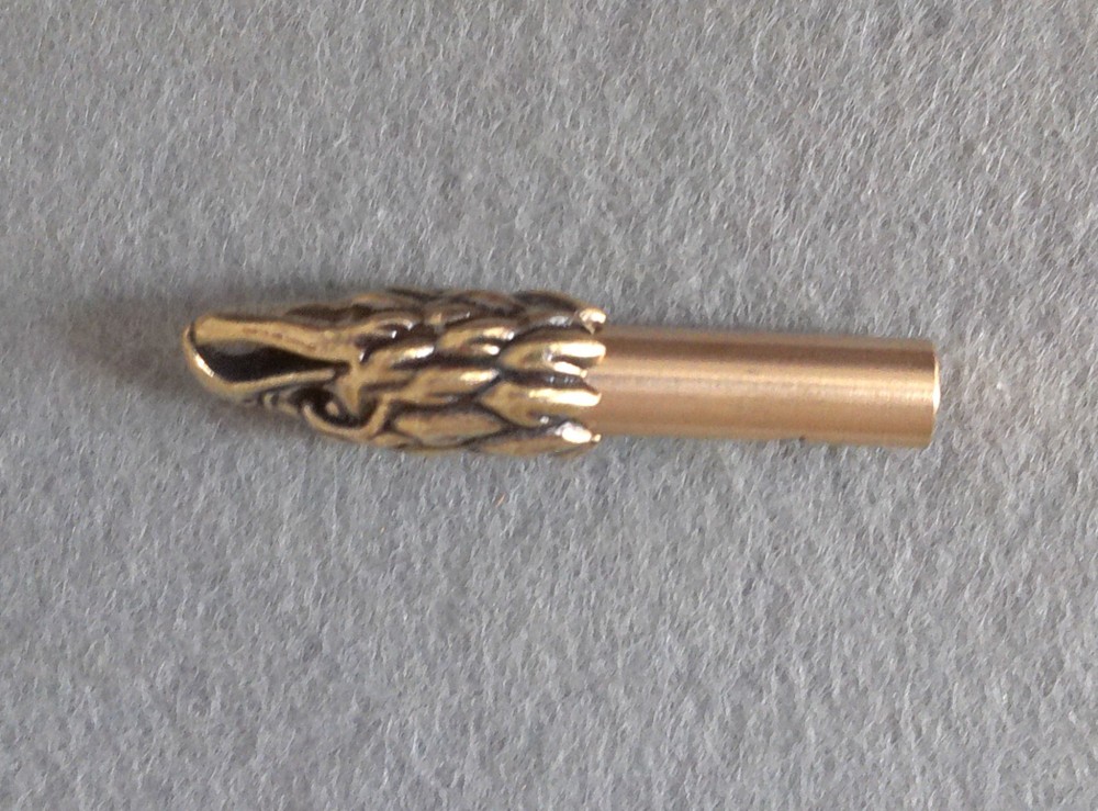 New Brass Detailed Eagle Head Whistle with Pendant/Key Chain Loop