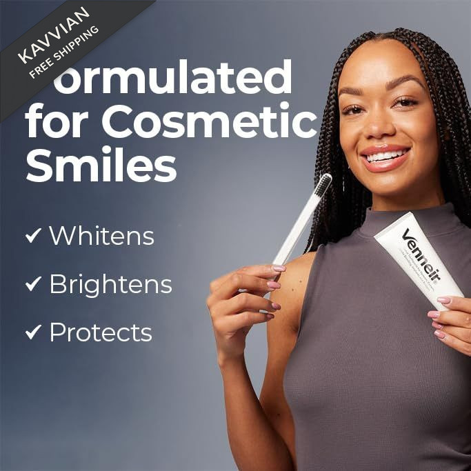 Venneir® Professional Toothpaste for Veneers, 4.34 Ounce (Pack of 1), White