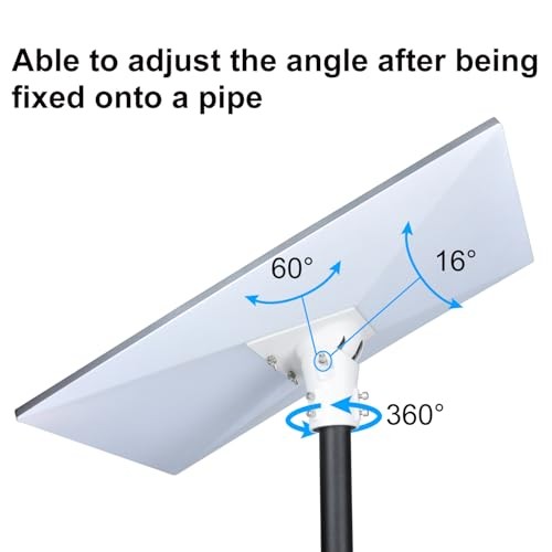 Starlink Gen 3 Adjustable Pole Mount Adapter - White