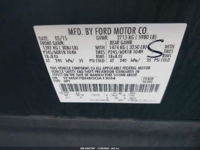 Info-GPS-TV Screen Front Display 4.2" Screen Fits 14-19 EXPLORER 4990408