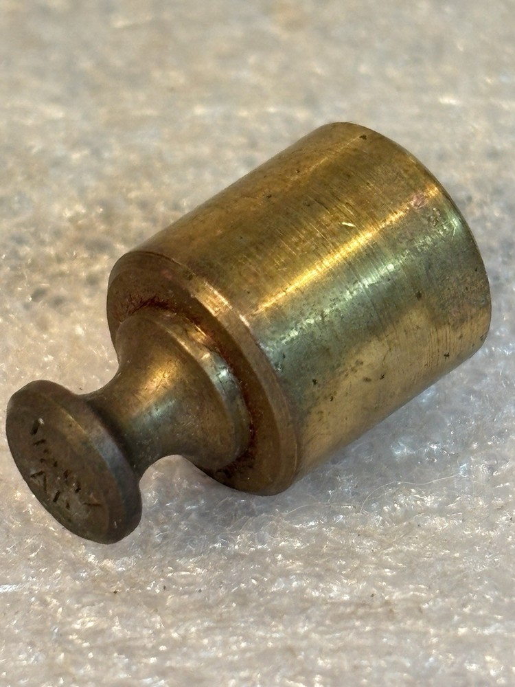 1/2 oz. AP - Paris Replacement Brass Scale Weight Vintage