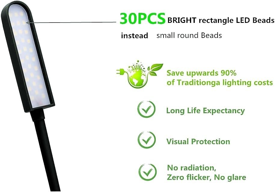 LED , 30 LED Magnetic Mount Drill Press Light with Flexible Silone Coating Go...