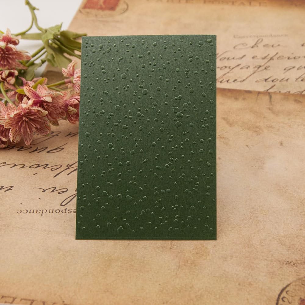 3-D Embossing Folder for Card Making - Plastic Textured Template for DIY Scra...