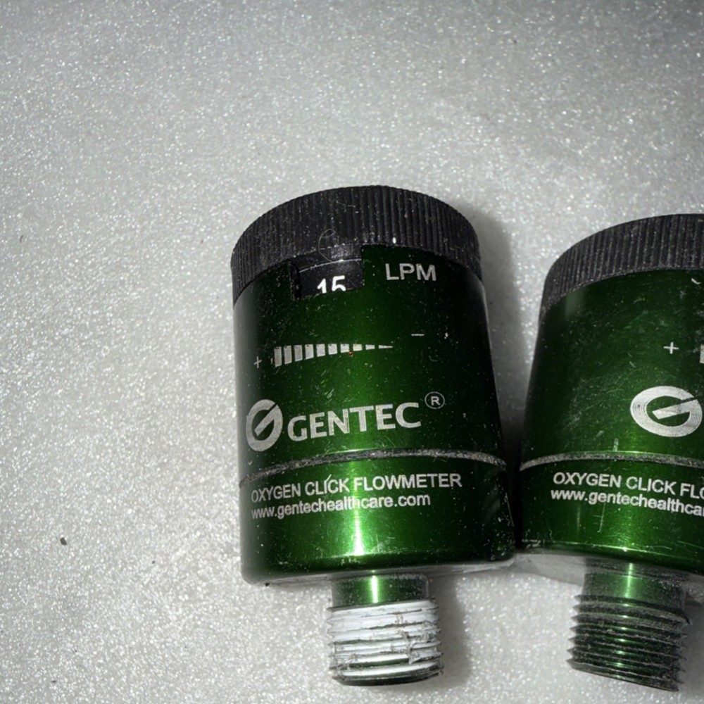 GENTEC Oxygen Click Flowmeter Glass Art Tools Lot