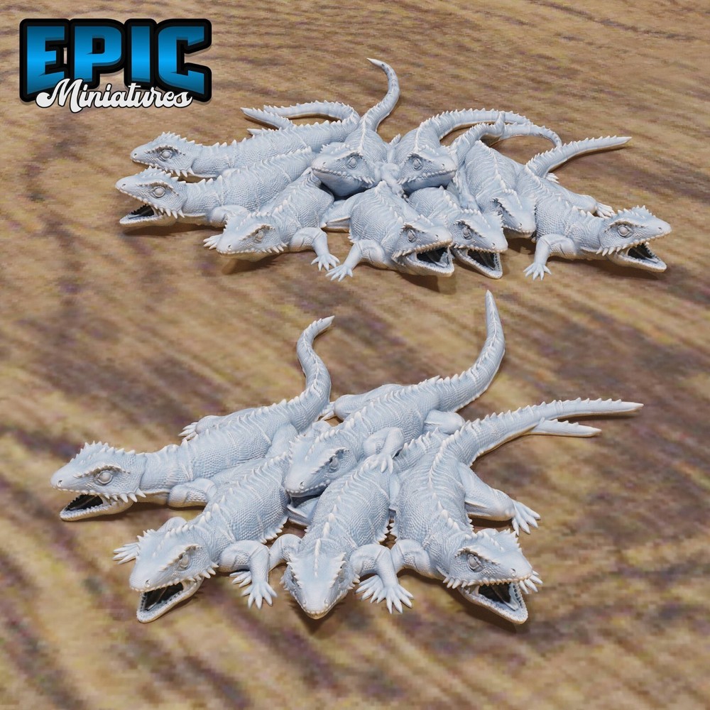 Lizard Swarm - D&D Dungeons and Dragons Miniature 28mm Tabletop