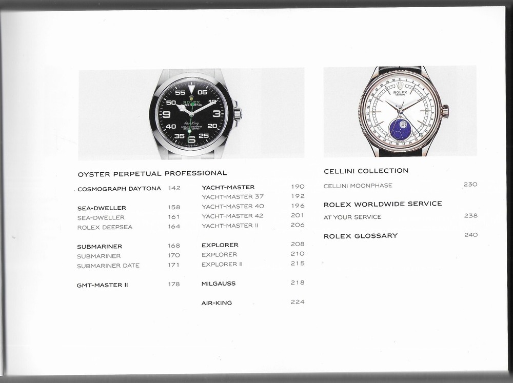 Rolex Catalog 2022-2023, Official Hardback Reference, Daytona, Submariner, Etc