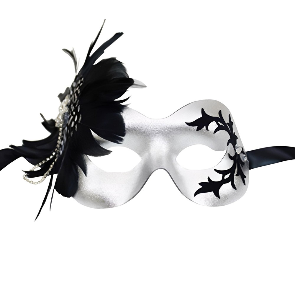 Danica Silver Mask Costume Accessory