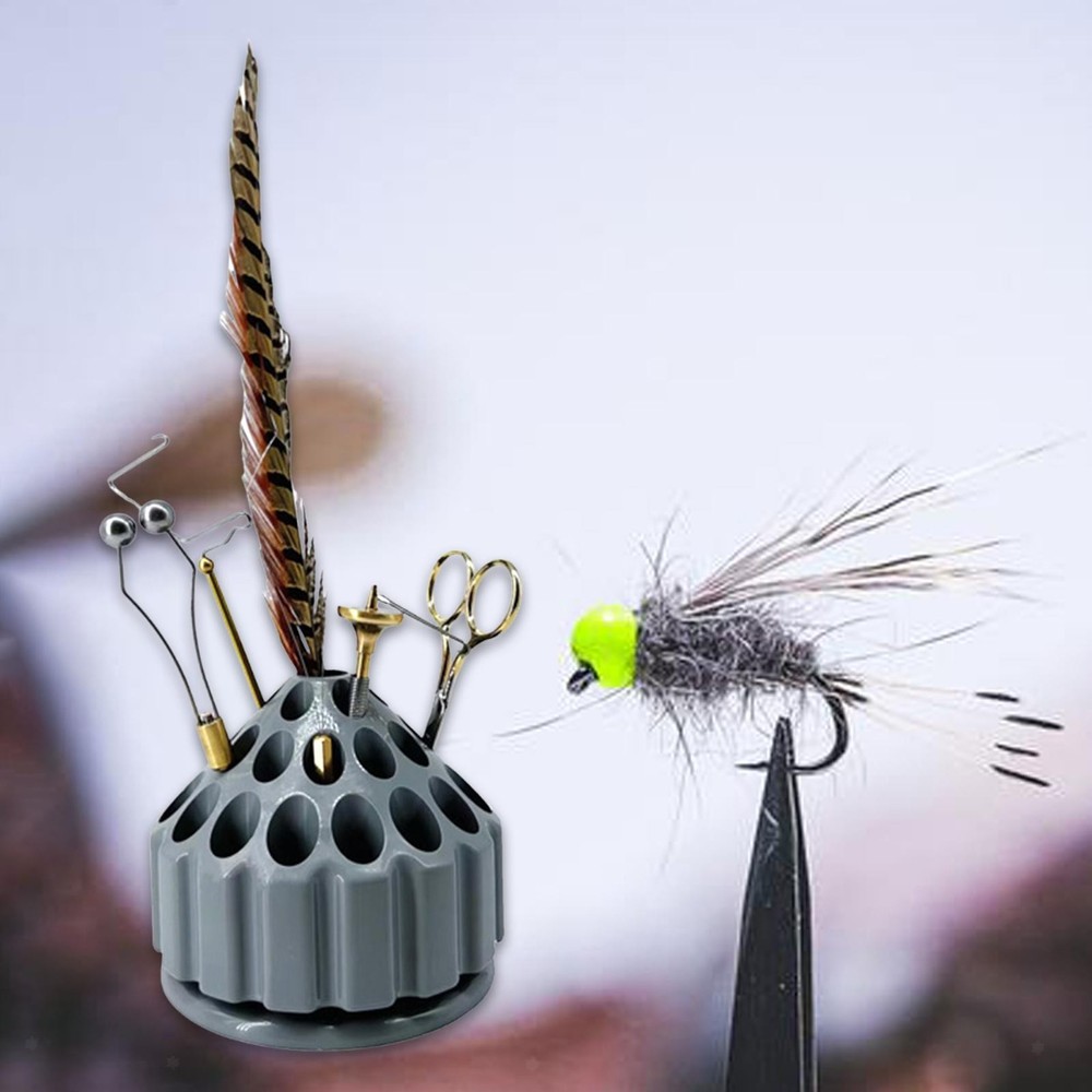 Fly Tying Kit Organizer Desktop Storage Stand Fly Tying Accessories Convenient