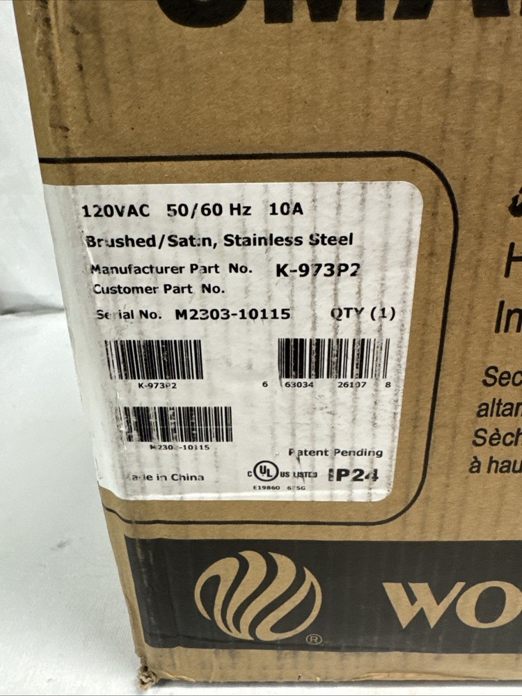 World Dryer K-973P SMARTdri Plus High Efficiency Intelligent Automatic Hand Dry