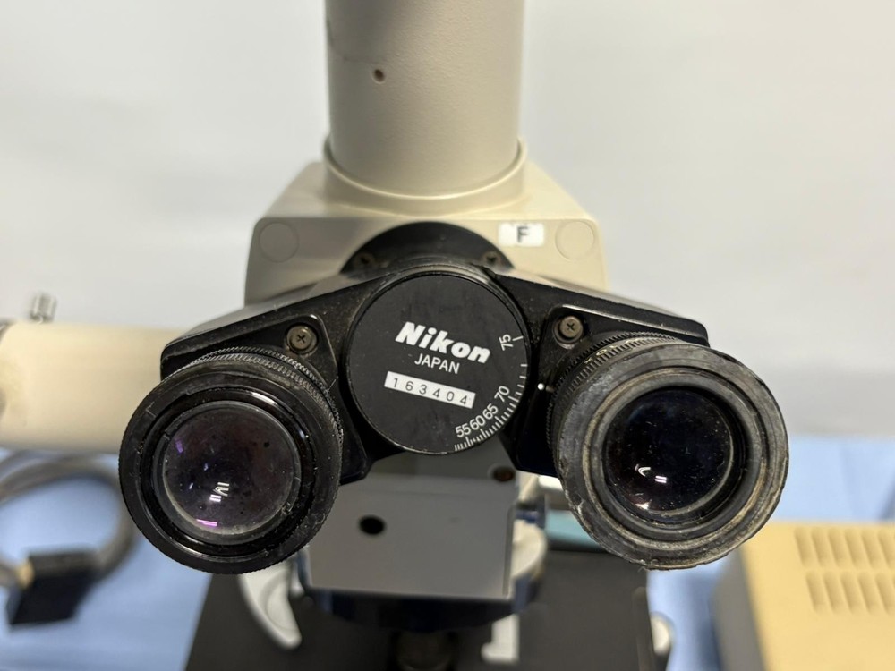 Nikon Optiphot Trinocular Microscope w/ UFX-II Camera Controller & Accessories