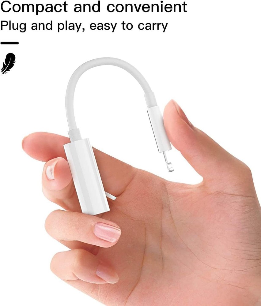 SD Card Reader for iPhone/iPad,[Apple MFi Certified] 2 in 1 Lightning, White
