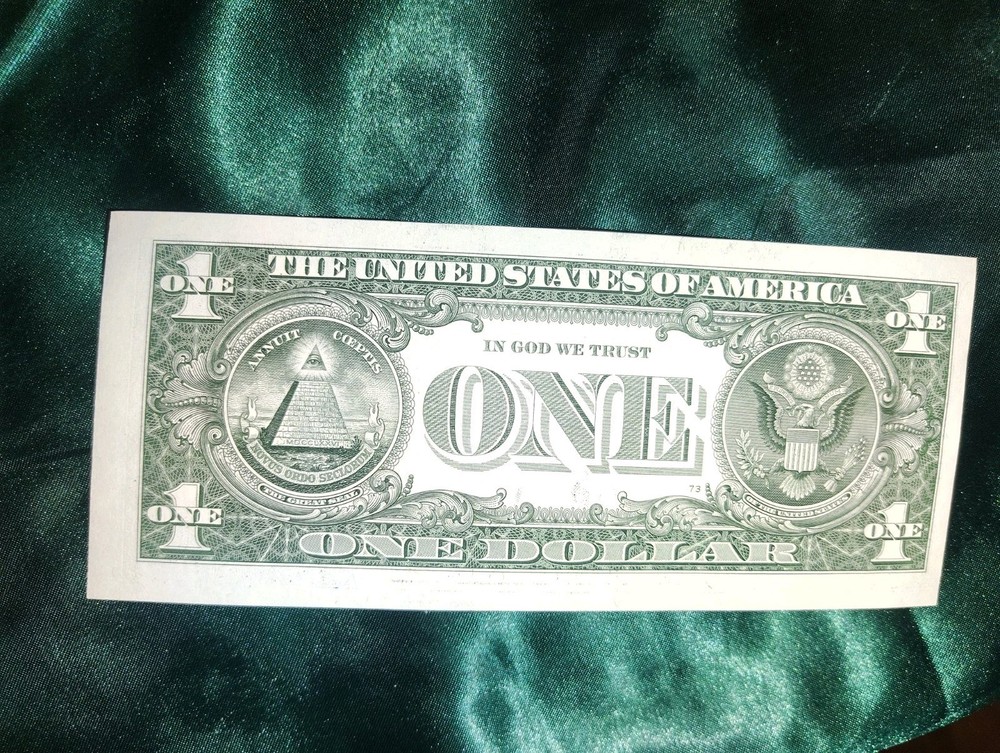2021 $1 Dollar Bill Misaligned Off Center Cut Error Ink Error Face Distorted