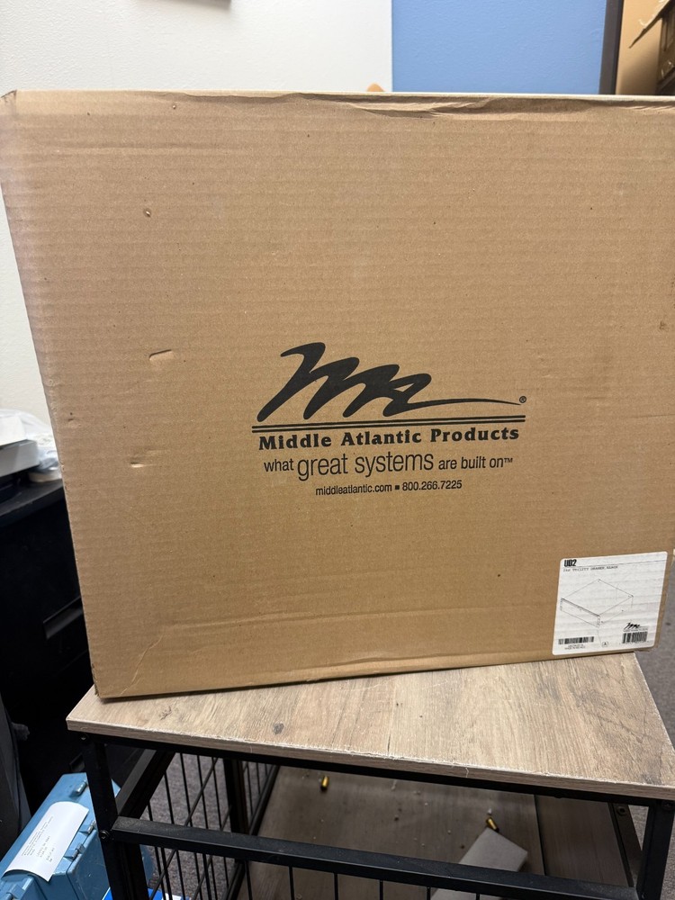 Middle Atlantic UD2 2-Space Utility Rack Drawer, Black BRAND NEW