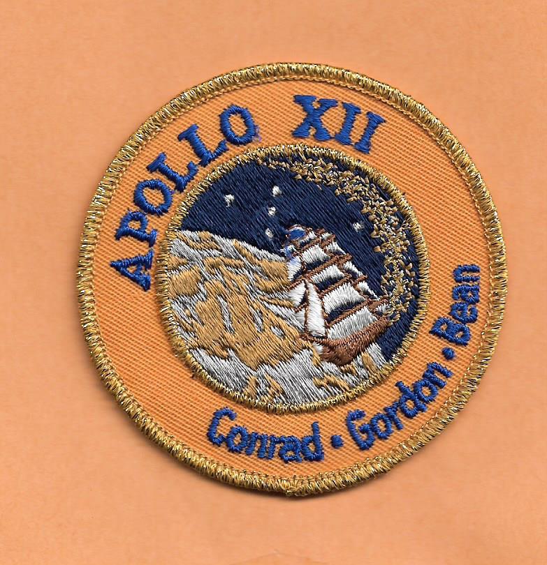 APOLLO XII CONRAD,GORDON,BEAN  3" PATCH