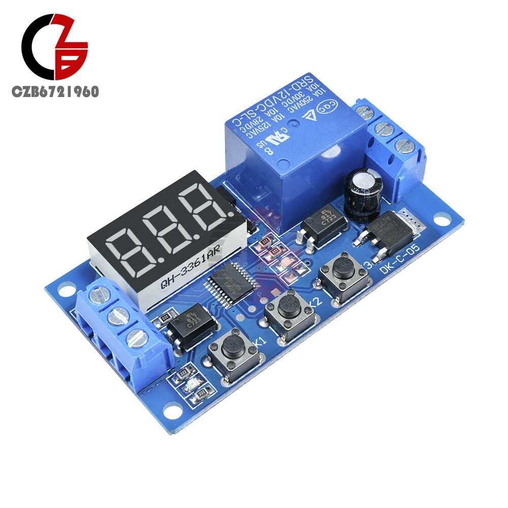 DDC-331 Digital DC12V LED Display Delay Time Timer Relay Module Control Switch