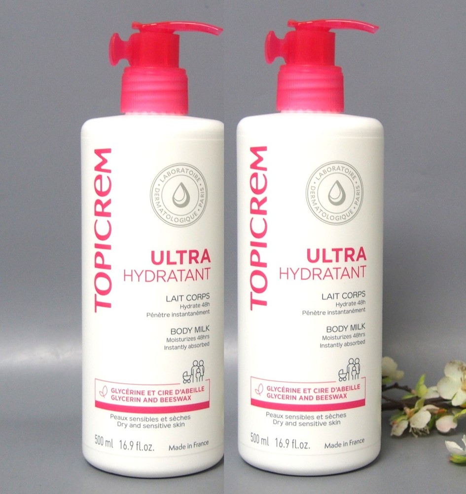 2 PACK Topicrem Ultra Moisturizing Body Milk 500ml / 16.9oz Exp 04/2028