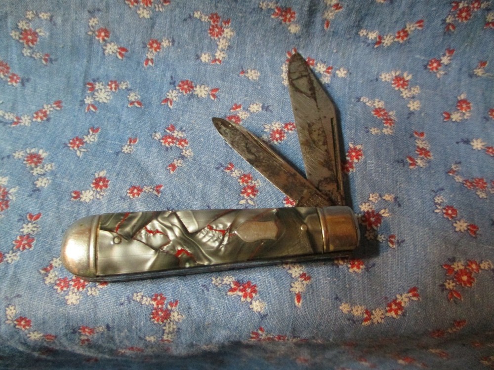a. Old Jackknife Folding Knife Imperial Two Blade  3 Inch Long When Closed