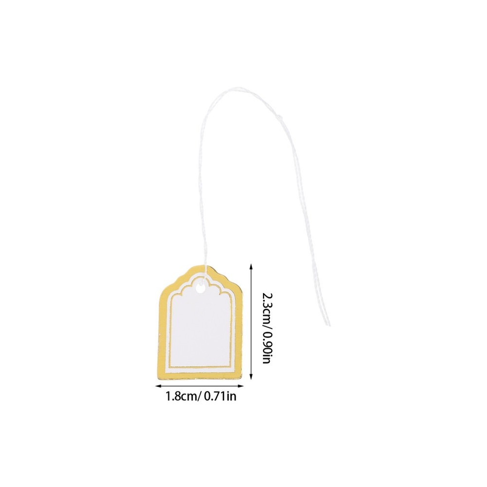 500 PCS Sector Price Tag Stocking Tags Present with String Merchandise
