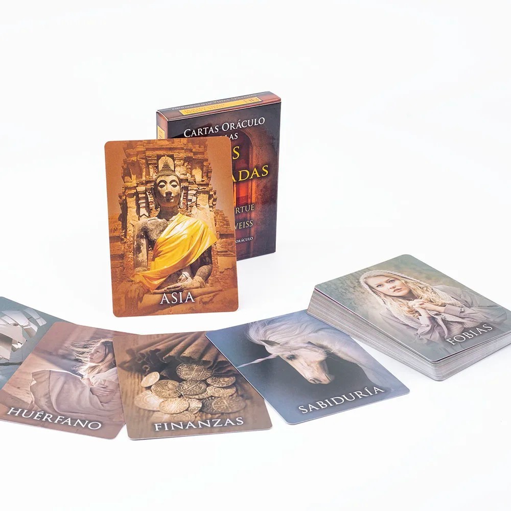 "Vidas Pasadas" Tarot 44Cards Spanish Version Divination Edition Fortune Telling