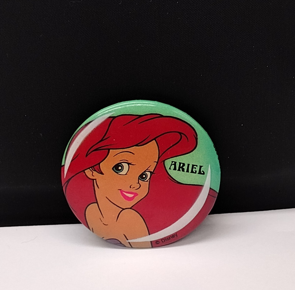 Disney ARIEL Character Large Badge Button Pin