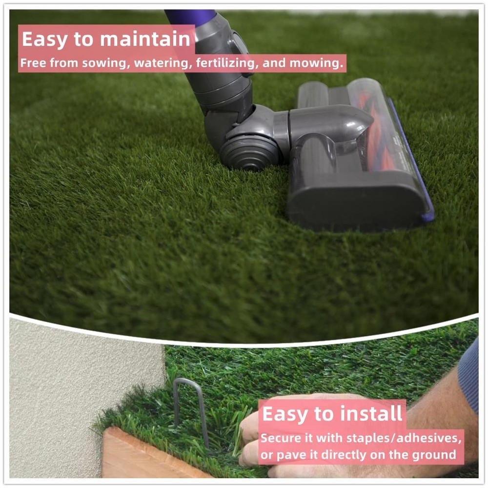 turfloid Artificial Grass Table Runner Rug 1 ft x 4 ft, 1 x 4 Green