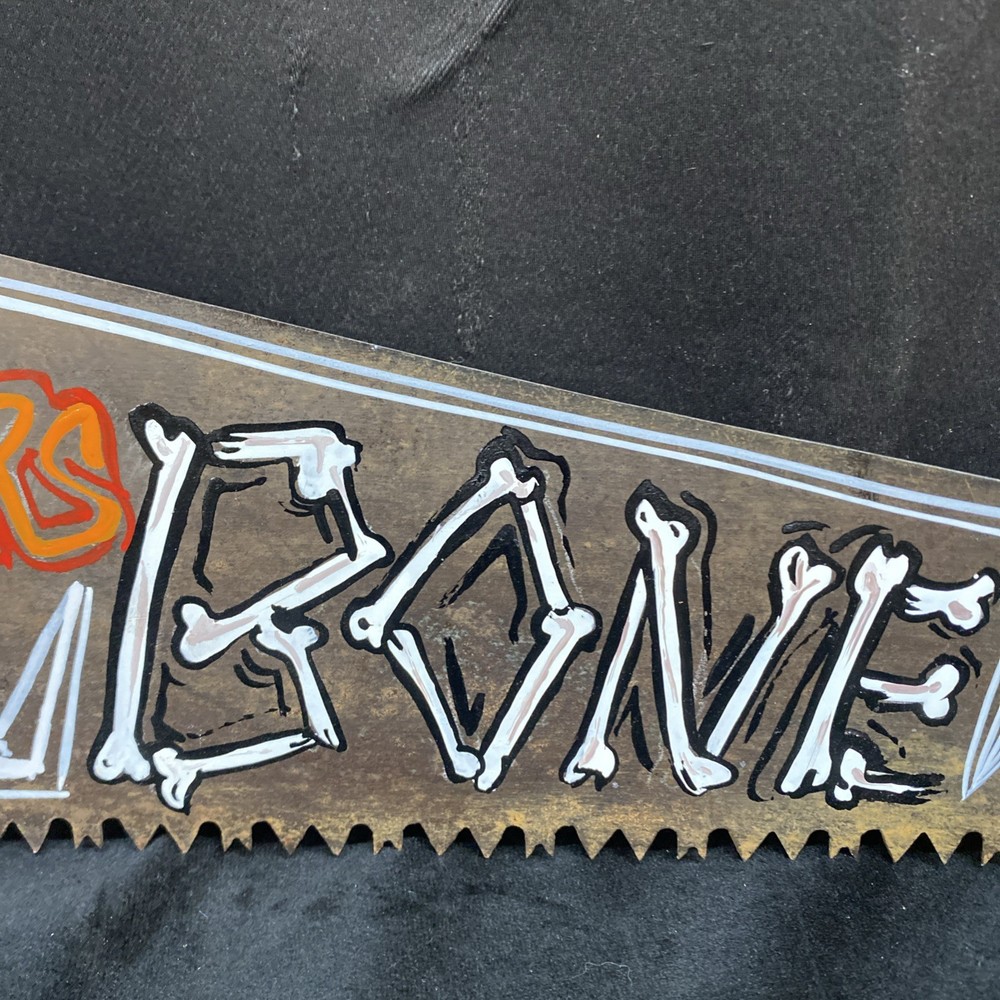 Hand painted Hand Saw Dr Rogers Bone Minder