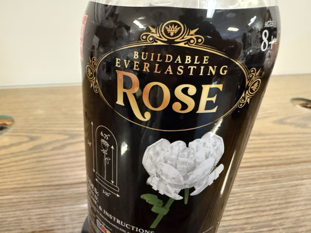 NEW, BLOCK TECH BUILDABLE EVERLASTING ROSE, CRYSTAL ROSE, 104 PCS