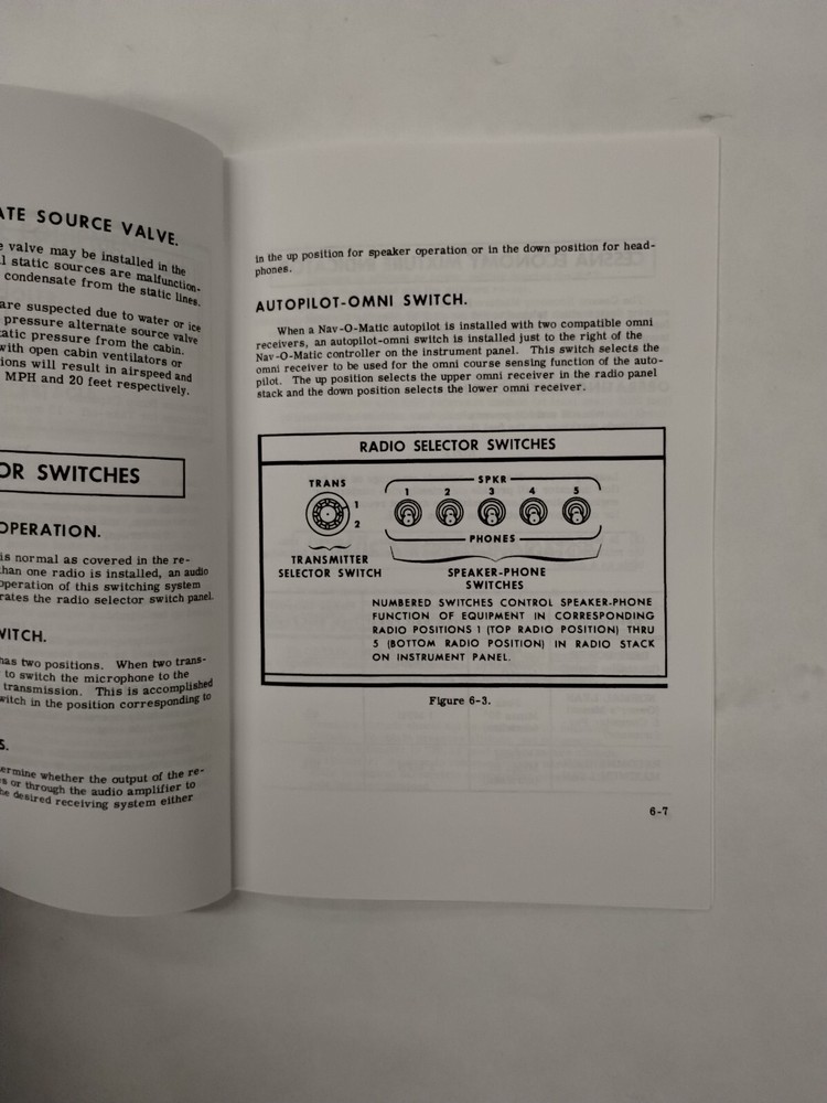 Cessna 1966 Model 185E Skywagon Owner's Manual-Copy