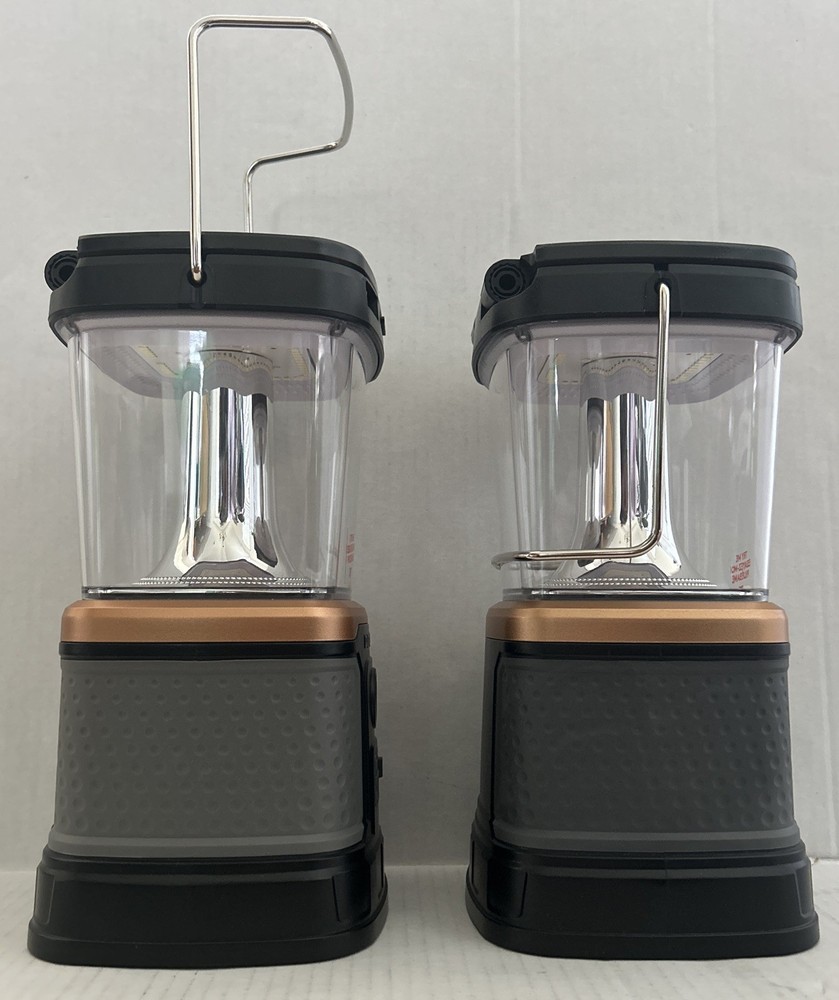 Duracell 3000L Rechargeable Lantern – Solar, USB, Qi, D Battery Ready - 2 Pack