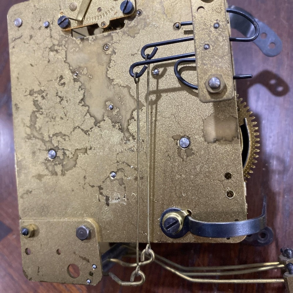 Henry Coehler 001942 Mantle Clock Movement Strike Side Working