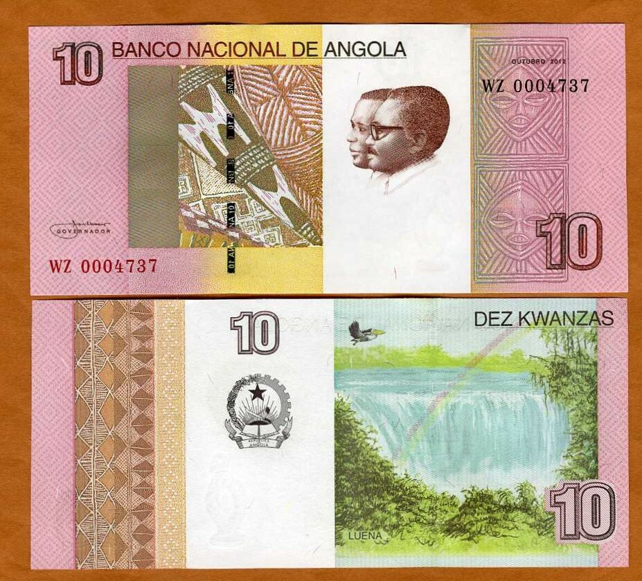 Angola, 10 Kwanzas, 2012 (2017), P-151B, UNC WZ REPLACEMENT