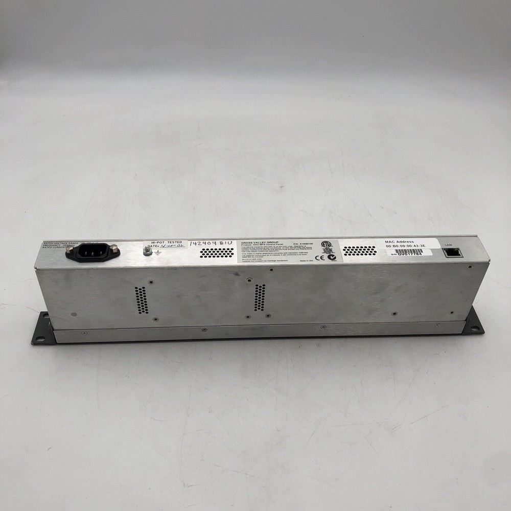 USED Grass Valley - Encore BPS Control Panel POWERS ON AS IS READ C