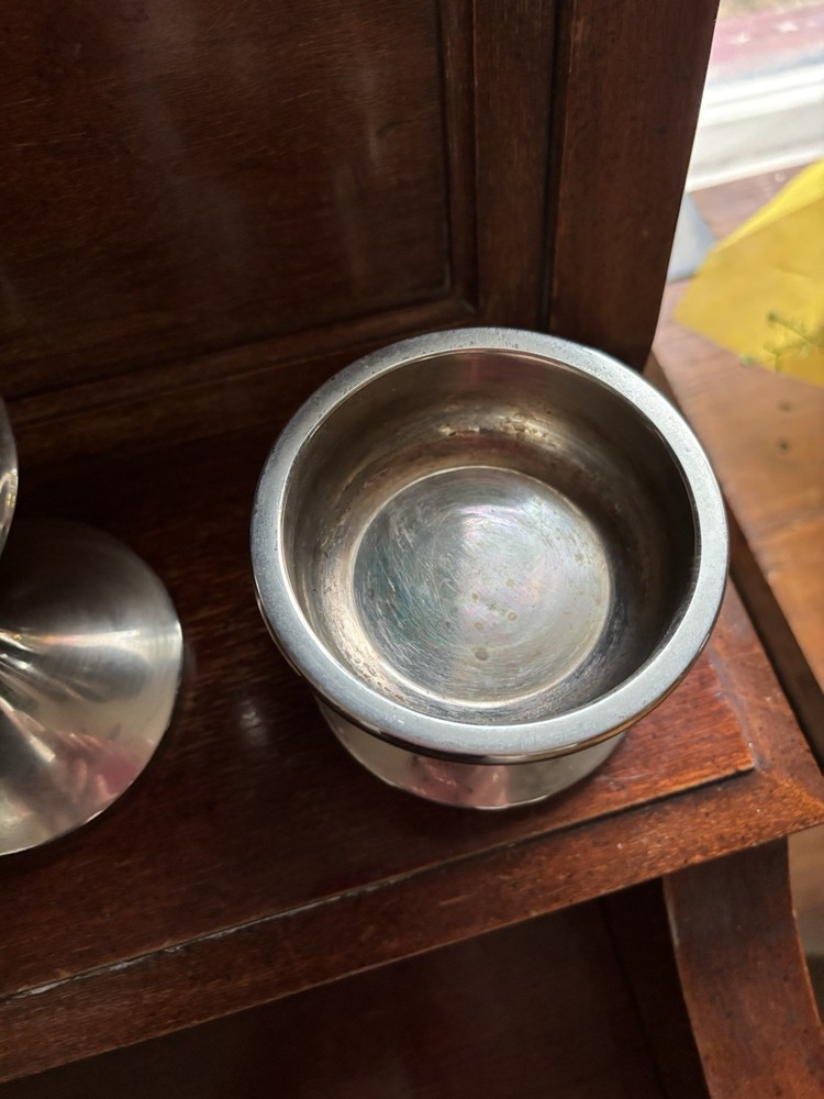 Pottery Barn Silver Plated Candlesticks | Elegant Home Decor