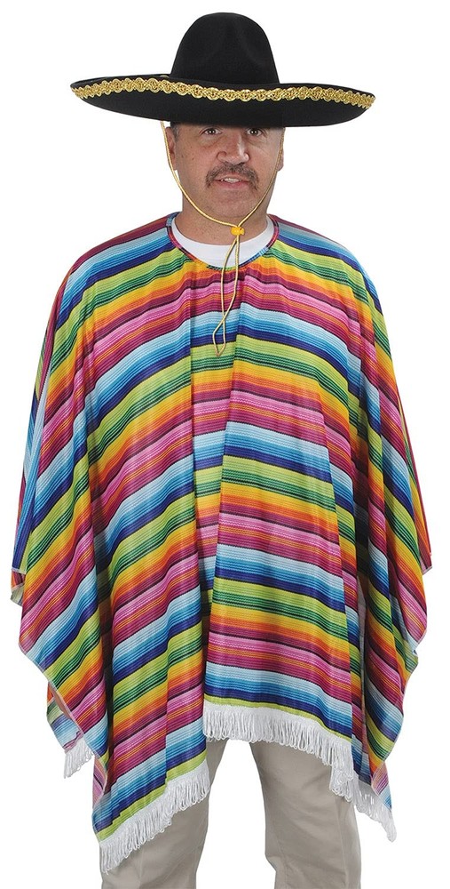 Beistle Serape One Size Fits Most, Multicolor