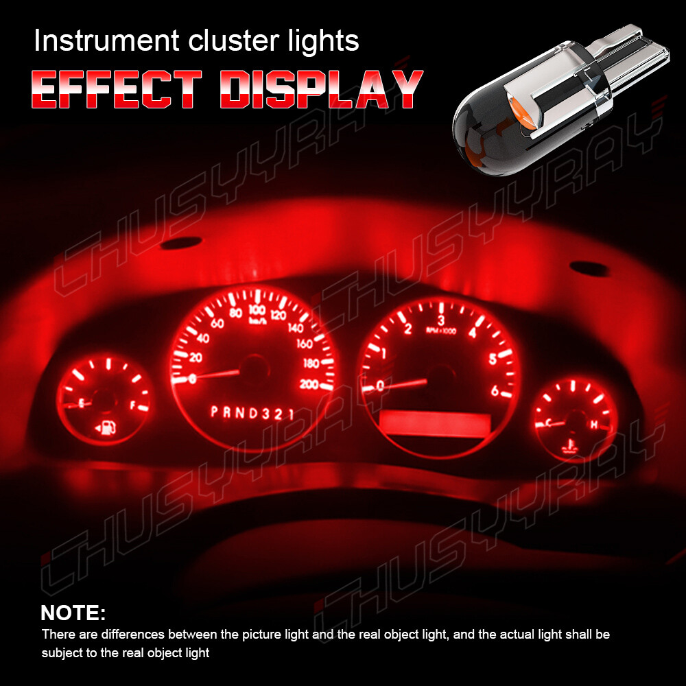 For 55-1972 Chevy LED Dash Instrument Panel Cluster Gauges Red Light Bulbs