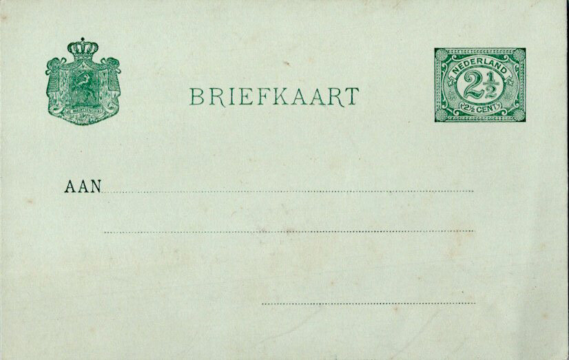 Netherlands Higgins & Gage 45 Unused.