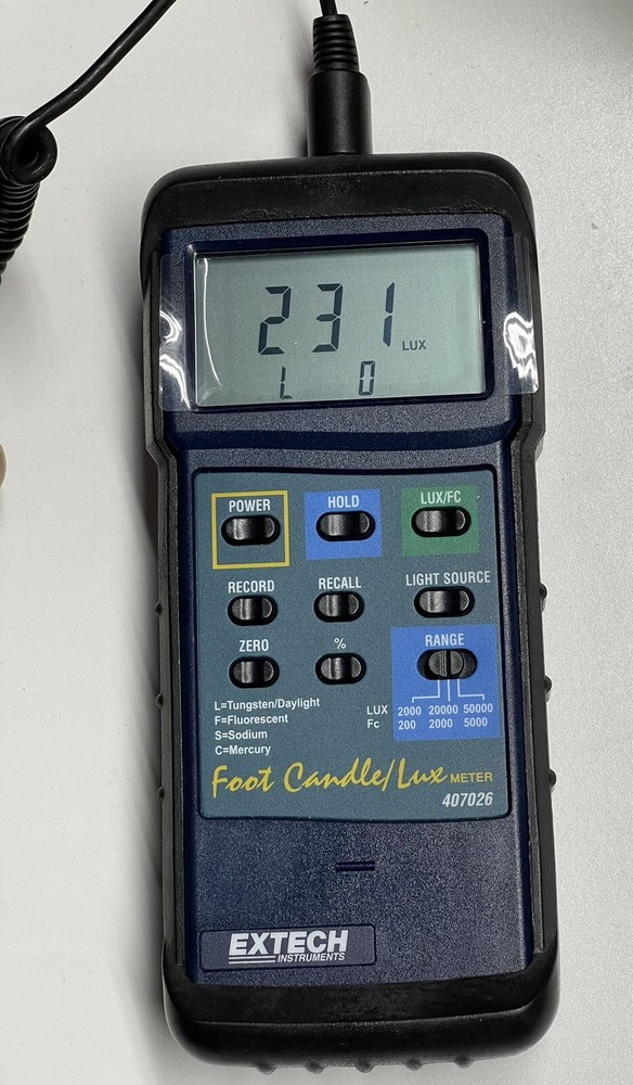 Extech Instruments 407026 Heavy Duty Light Meter