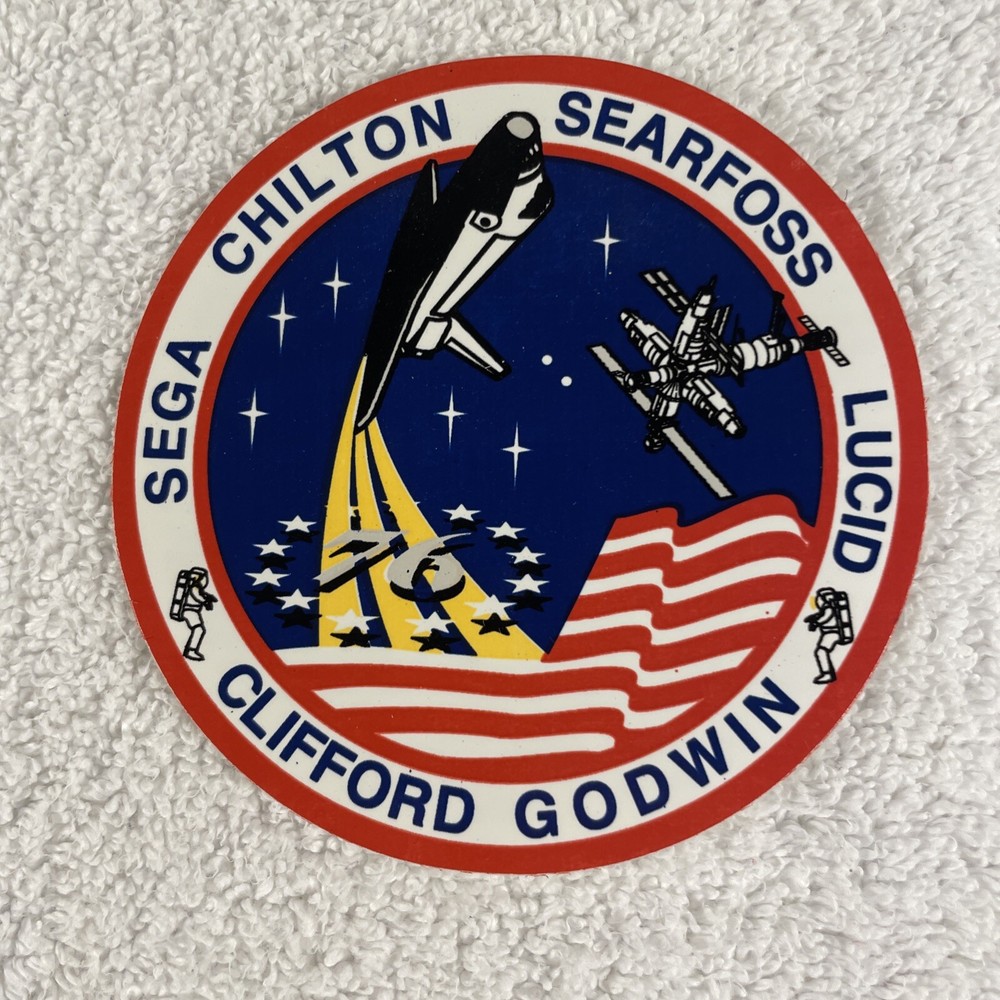 SHUTTLE ATLANTIS STS-76 Sticker Decal NASA