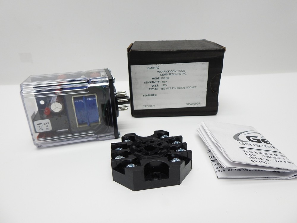 Warrick Controls 16MB1A0 Solid State Relay 10K, 120VAC 8 Pin Octal Socket - NEW!