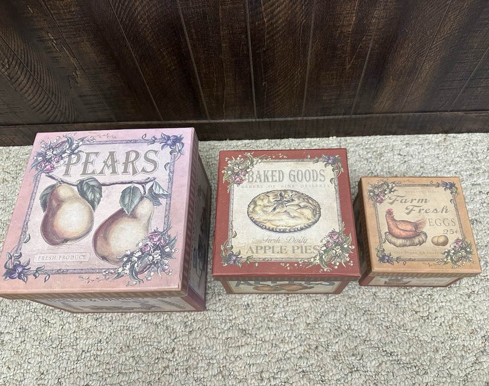 Farmhouse Nesting Storage Boxes