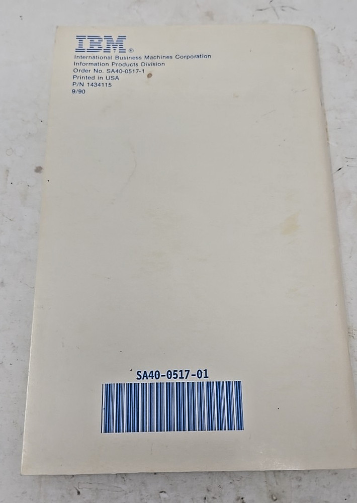 IBM 6783 WHEELWRITER 10 SERIES II TYPEWRITER Operators Guide