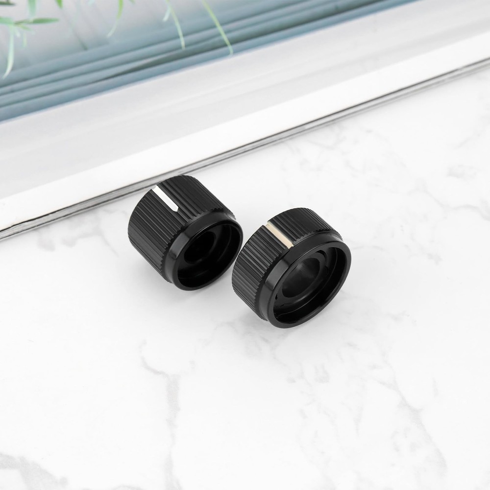 2pcs Guitar Aluminum Dual Concentric Control Knobs Dome Volume Tone Stacked K...