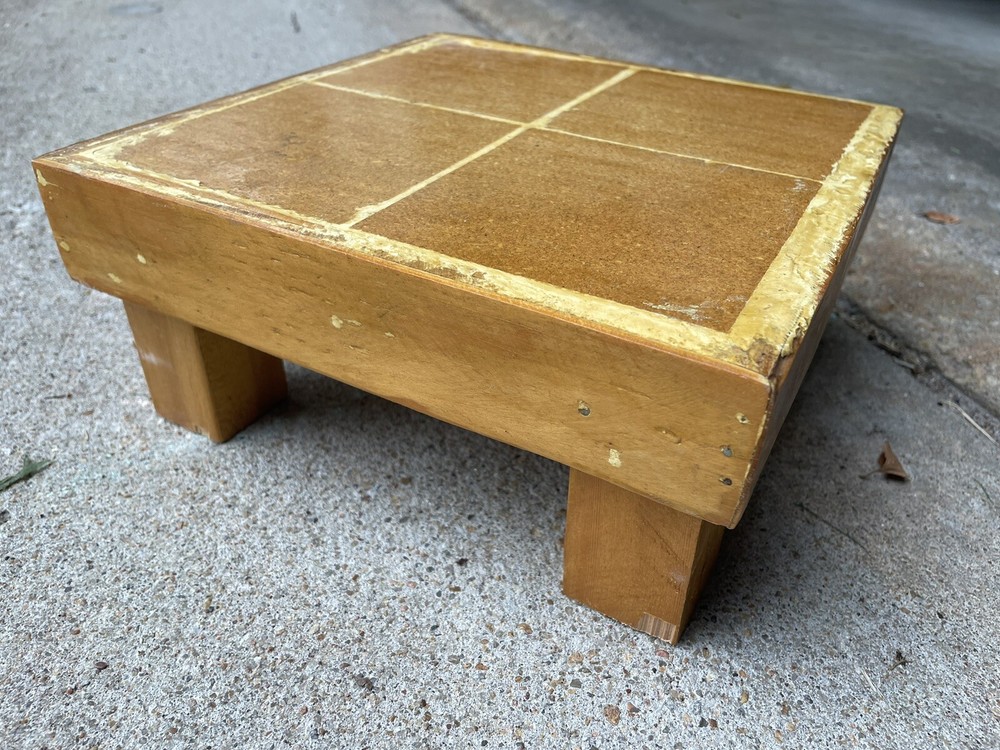 Vintage Solid Wood Handmade Plant Stand Pedestal