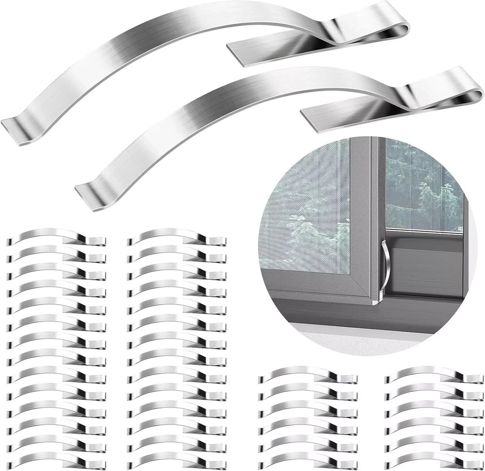 30 Pcs Window Screen Tension Spring Clips Prevent Screen Windows Shaking