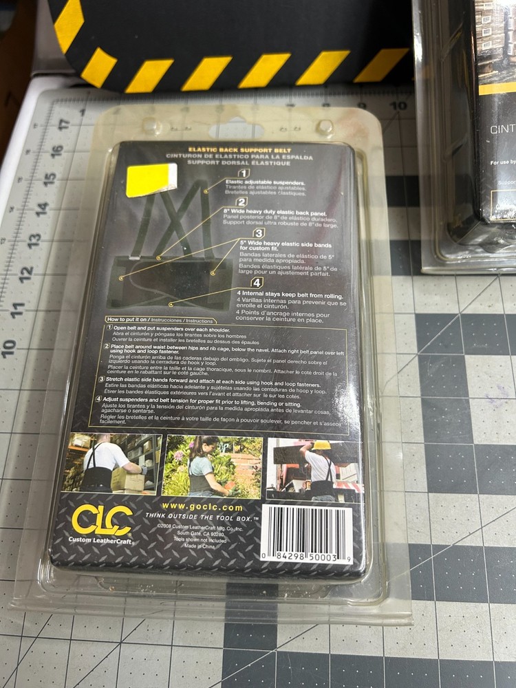 NOS 2-pack lot CLC Tool Works Elastic Back Support Belt Gear Size Medium