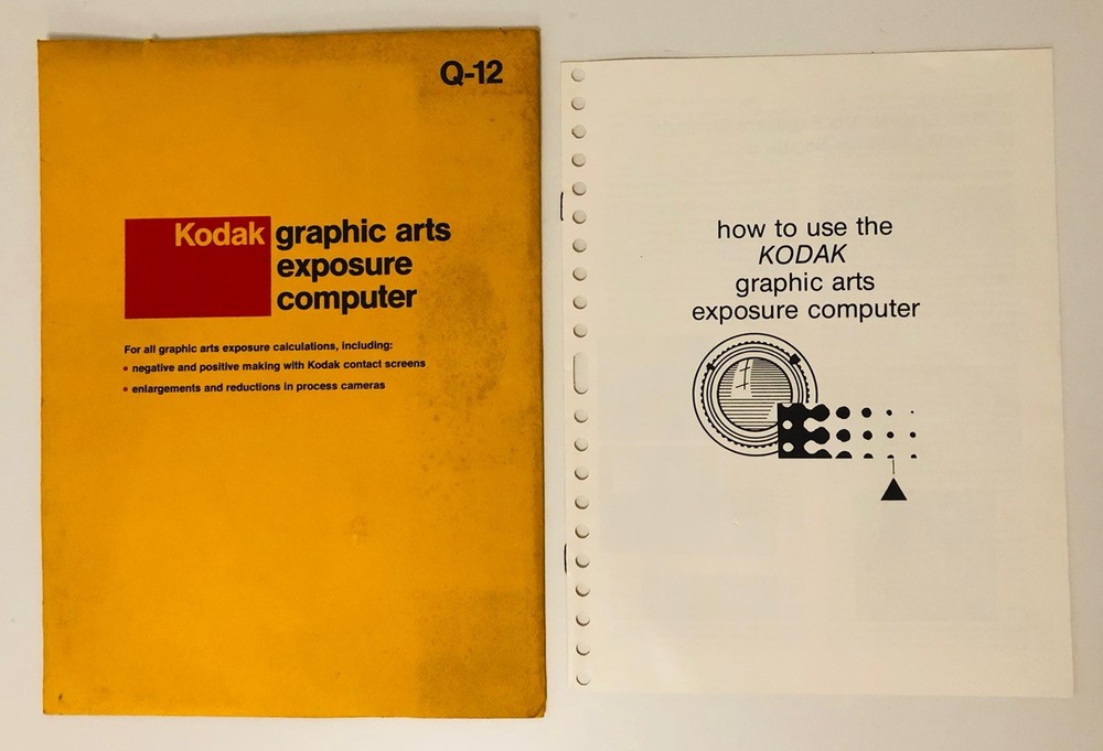 Kodak Q12 Exposure Calculator with Informations